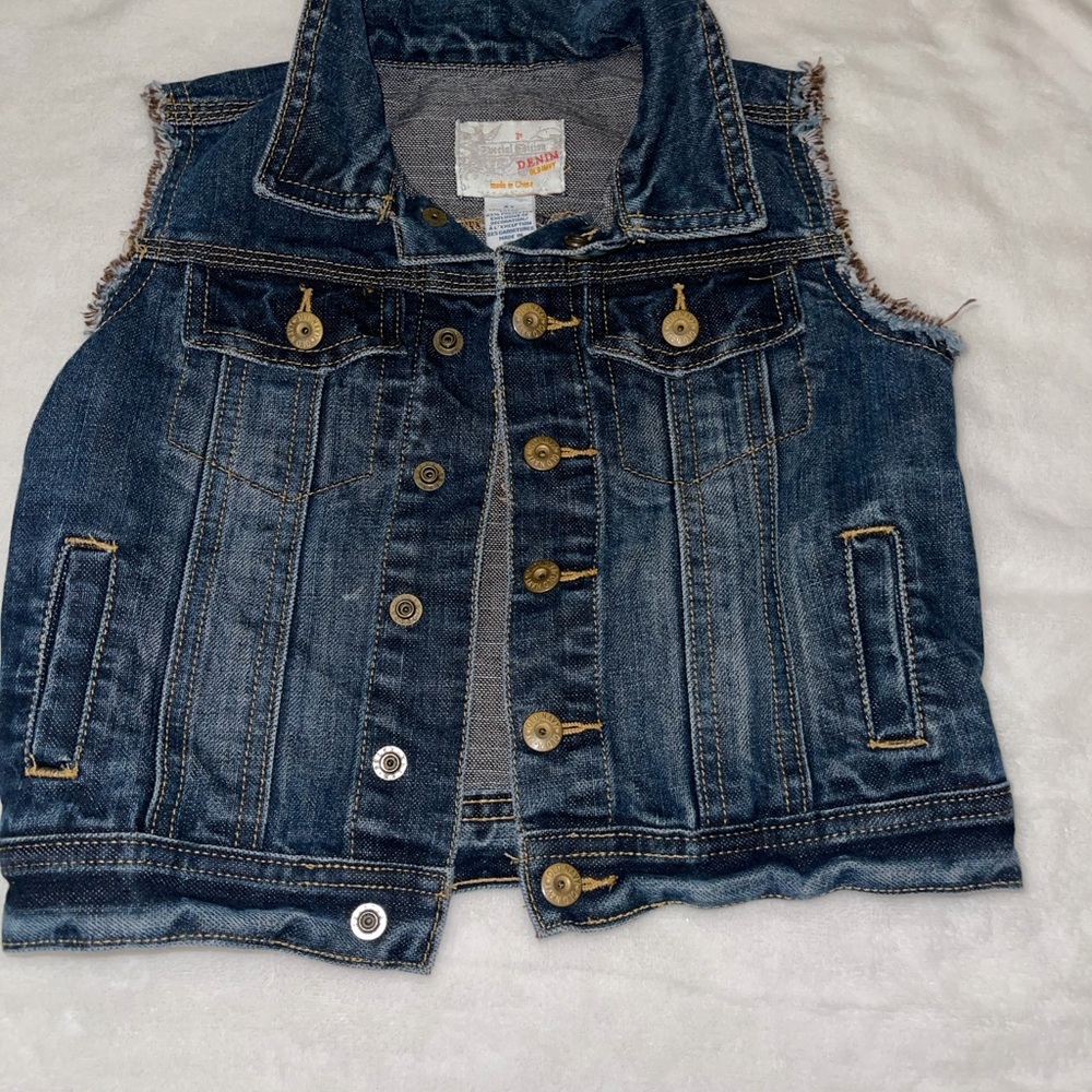 Old Navy Kids Dark Blue Denim Vest